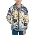 thumbnail image 1 of Genshin Impact Youth Sweatshirt 3D Printed Hoodie Activewear Teenager Winter Full-Zip Drawstring Jacket Coats Active Pullover Hooded Blouse For Boys Girls Small, 1 of 8