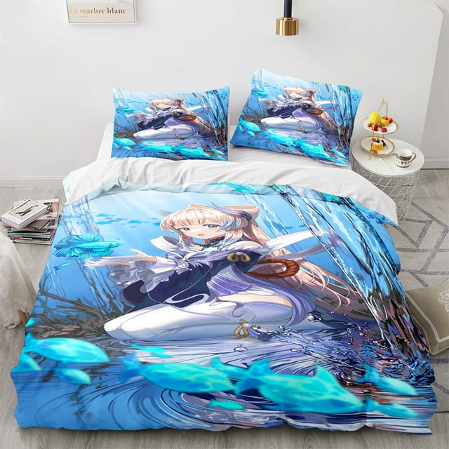 Genshin Impact Yuanshen Crossborder Threepiece Animation Series Quilt
