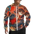 thumbnail image 1 of Genshin Impact Zip Up Hoodies Unisex Realistic 3D Print Sweatshirt Long Sleeve Hooded Jacket Coat L, 1 of 8