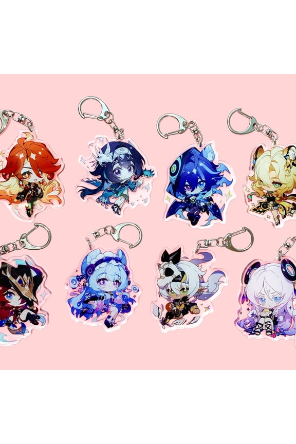 Genshin Impact premium acrylic keychain - Ororon Citlali Yumemizuki Lan Yan Chasca Mavuika Iansan Xilonen (1 keychain)