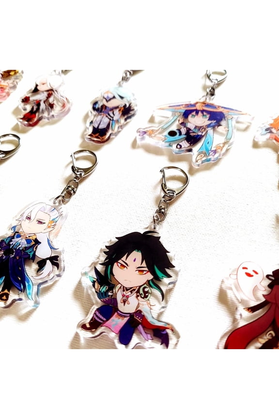 Genshin acrylic charms (1 keychain)