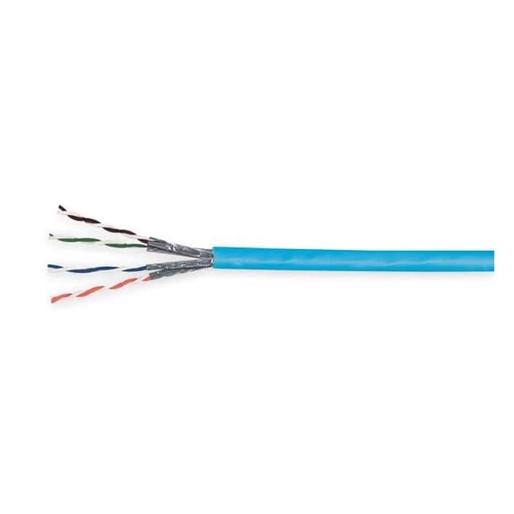 Genspeed Cable,Cat 5e,24 AWG,1000 ft,Blue 2133496E