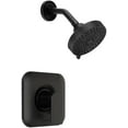 thumbnail image 1 of Genta Matte Black Shower Trim Kit Compatible with moen T2472EPBL Shower Trim Kit, Easy to Install, Featuring Single Function Shower Head and Shower Handle, Requires 2510 valve, 1 of 7