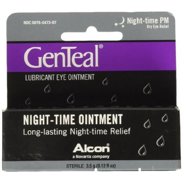 Genteal Pm Dry Eye Relief Severe NightTime Ointment .12 fl oz (Pack of