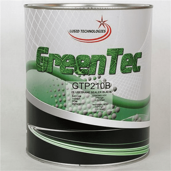 GENTEC AND GREENTEC PRODUCTS GTP210B(G) High Build 2K Urethane Sealer, 1 gal Can, Black, 279.4 g/L VOC, 4:1 Mixing