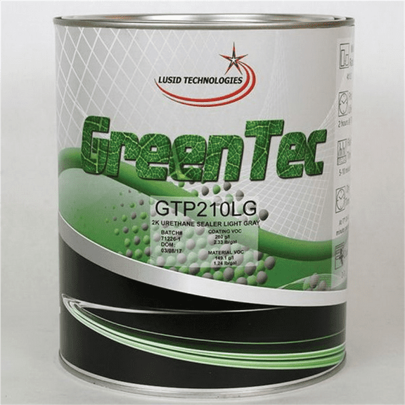 GENTEC AND GREENTEC PRODUCTS GTP210LG(G) High Build 2K Urethane Sealer, 1 gal Can, Light Gray, 149.1 g/L VOC, 4:1 Mixing