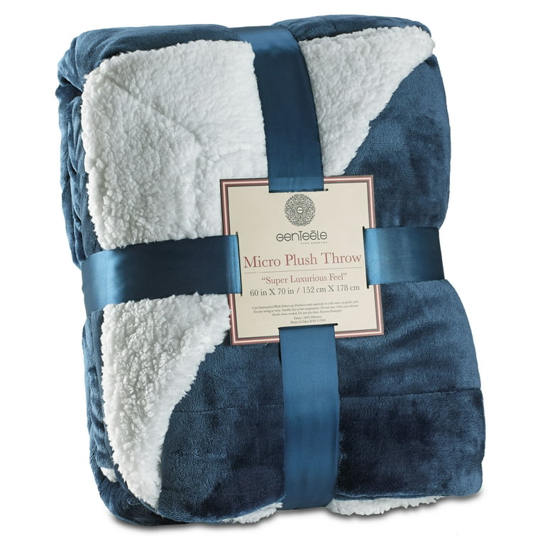 Genteele Super Soft Luxurious Sherpa Throw Blanket 50