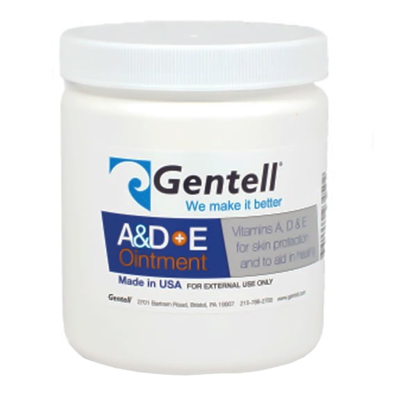Gentell A & D+E Medicinal Scent Skin Protectant Ointment 16 oz. Jar GEN-23460 1 Ct