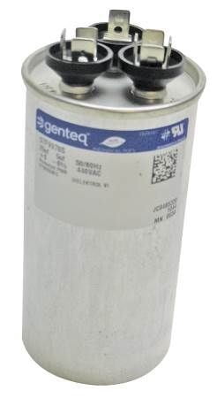 Genteq C3355R Capacitor Dual Run Round 35/5 UF MFD 370V VAC 97F9834 (Replace Old GE# Z97F9834) 35 and 5 MFD at 370V