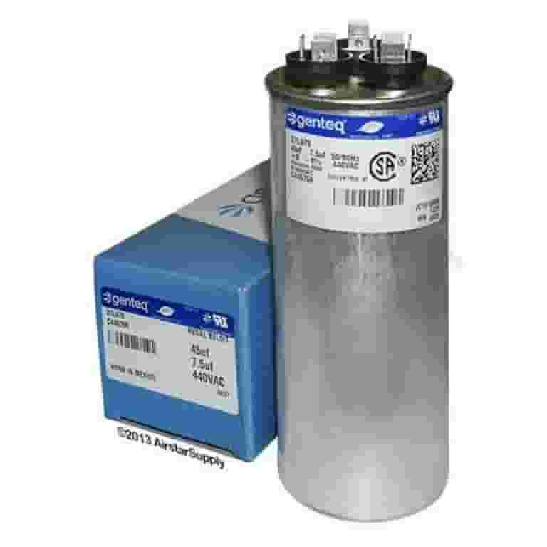 Genteq Z97F9883 97F9883 - 45 + 7.5 MFD 440 Volt VAC Genteq Genteq Z97F9883 97F9883 - 45 + 7.5 MFD 440 Volt VAC Genteq