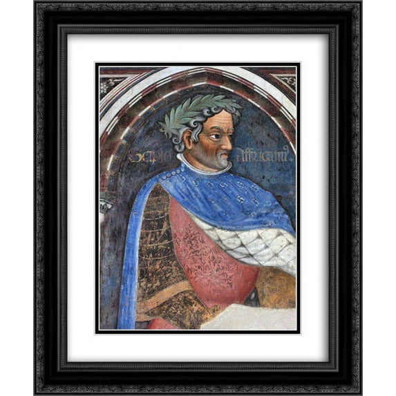 Gentile da Fabriano 2x Matted 20x24 Black Ornate Framed Art Print 'Scipio Africanus'