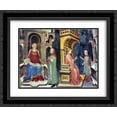 thumbnail image 1 of Gentile da Fabriano 2x Matted 24x20 Black Ornate Framed Art Print 'Philosophy and Grammar', 1 of 2