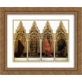 thumbnail image 1 of Gentile da Fabriano 2x Matted 24x20 Gold Ornate Framed Art Print 'Two saints from the Quaratesi Polyptych St. Mary Magdalen and St. Nicholas ', 1 of 2