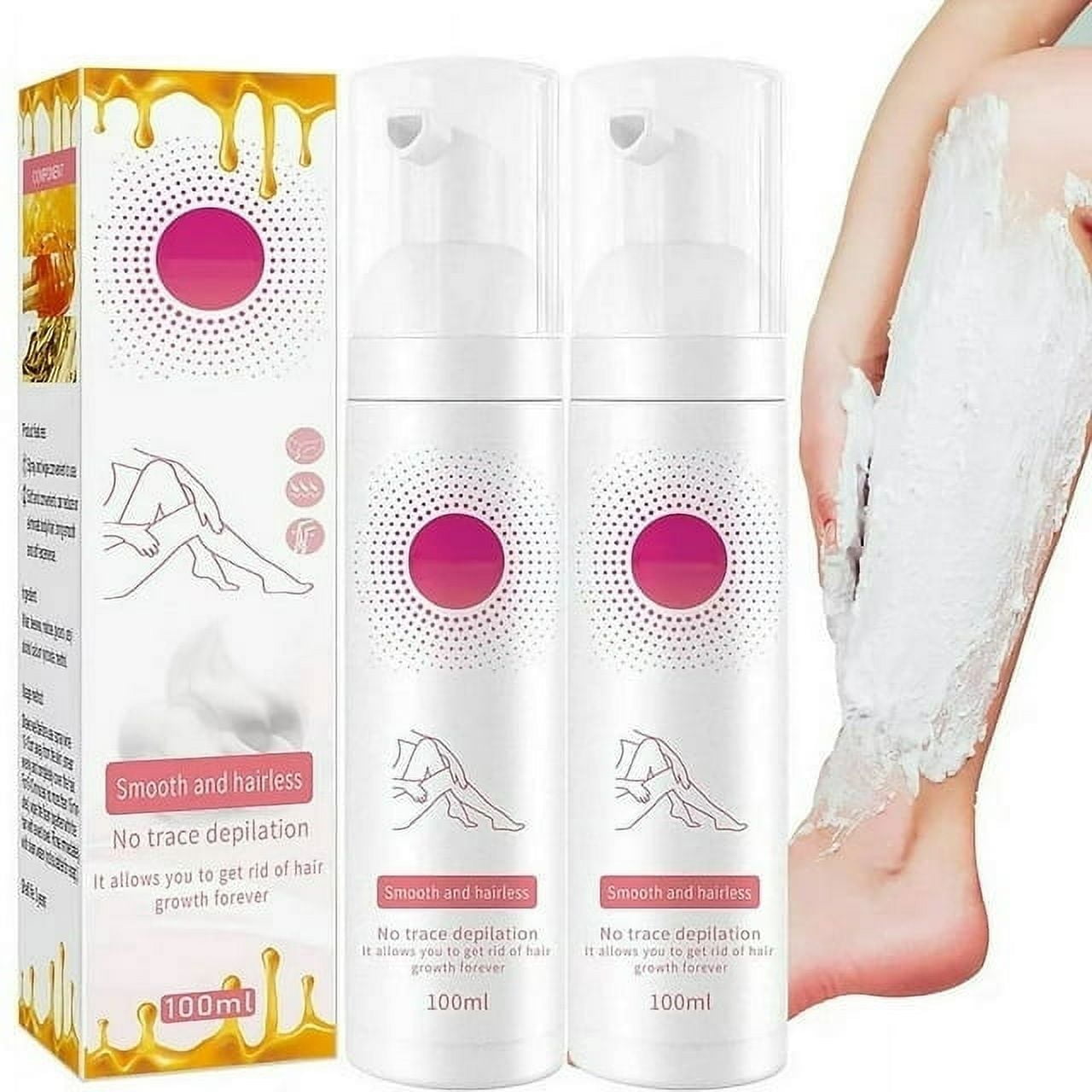 Gentle Beeswax Hair Removal Mousse, Beeswax Hair Removal Foam Spray