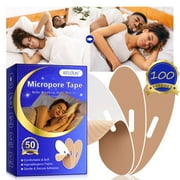 Gentle Breathable Skin Tape Micropore Strips for Men & Women, Pain Free Removal, Medical Adhesive Hypoallergenic Strips Tape for Outdoor Sports - 2Pack