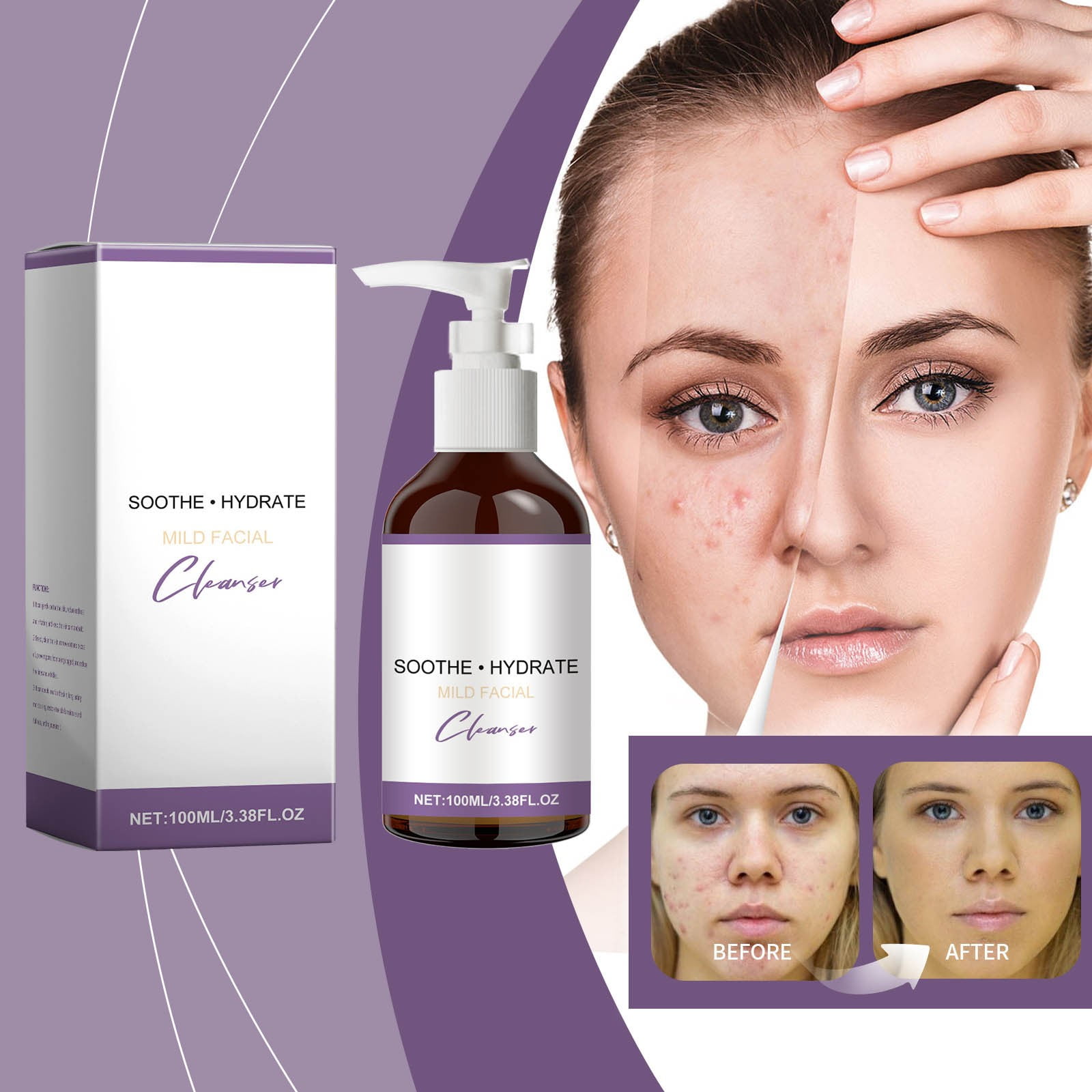 Gentle Calming Facial Cleanser Soothing Formula For Sensitive Skin Deep