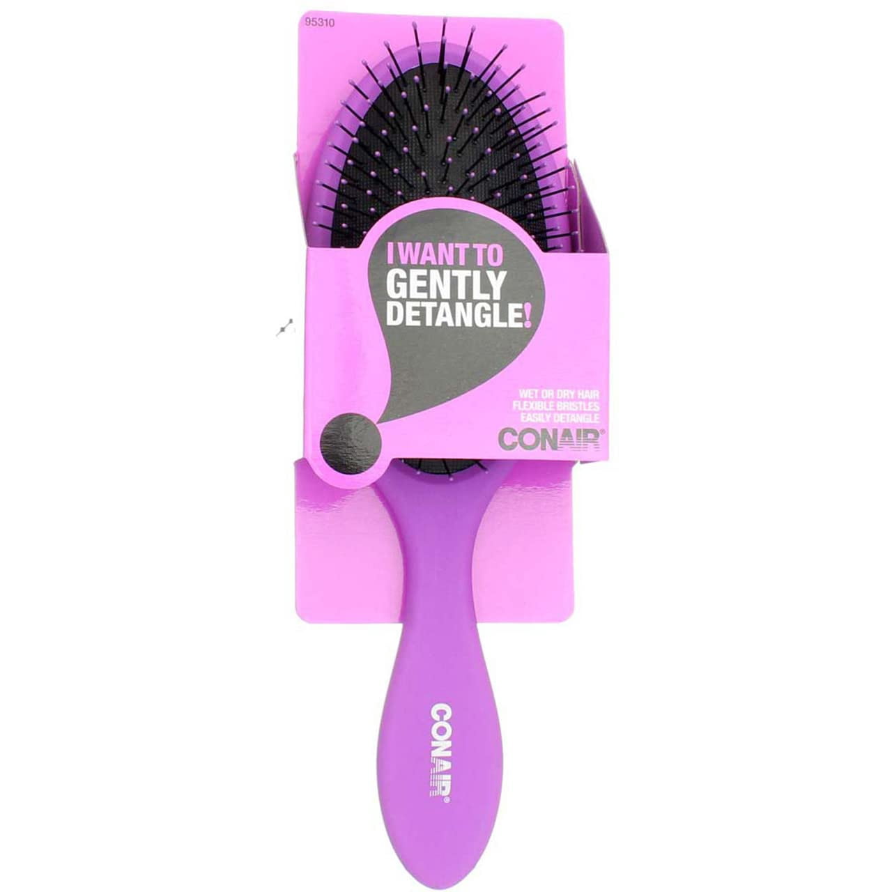 Gentle Detangling Cushion Hairbrush for Wet or Dry Hair  Colors Vary (Pack of 14)