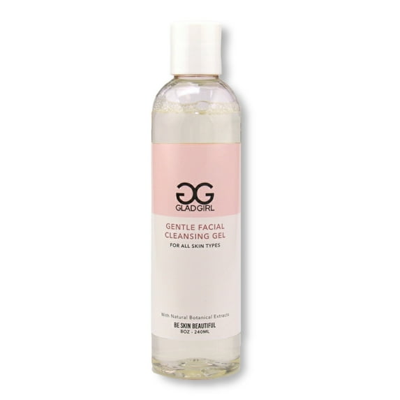 GladGirl Gentle Facial Cleansing Gel, For All Skin Types, 8 ounces