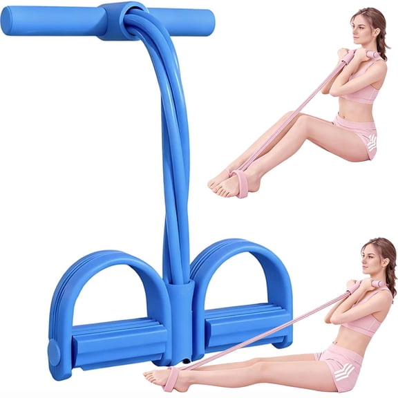 Gentle Fit Band, Pedal Resistance Band with Handles, Multifunction Elastic Yoga Resistance Bands, Strength Training for Full Body Workout