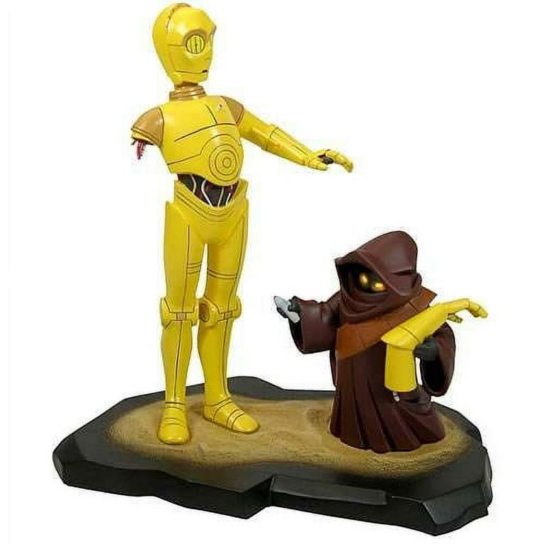 ジェントルジャイアント　スターウォーズ・アニメイテッド・シリーズ　C-3PO Gentle Giant Star Wars Animated C-3PO with Jawa Maquette