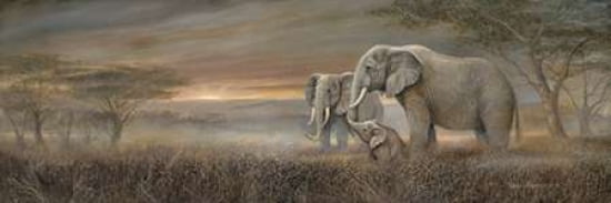 Gentle Giants Canvas Art - Ruane Manning (12 x 36)