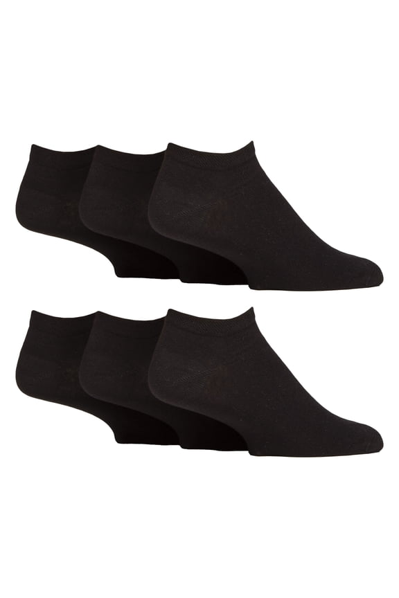 - 6 Pack Mens Trainer Cotton Rich Socks