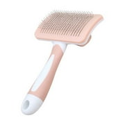 Gentle Grooming Slicker Brush for Dogs and Cats, Deshedding Tool with Massage Bristles & Easy-Clean Button