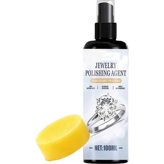Gentle Jewelry Cleaning Spray, Jewelry Maintenance Spray for Jewelry, Quick and Easy Jewelrys Cleaner Solution for Home, Travel, Collectors, Professionals(RL)