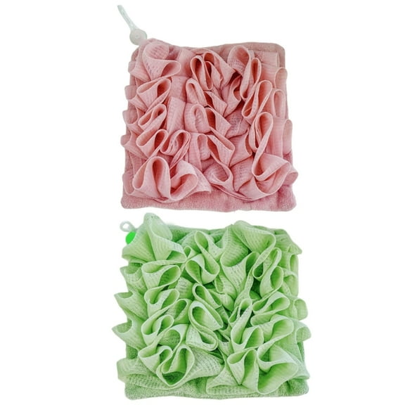 Gentle Loofa Bath Sponge 2 In 1 Soap Dispenser Rich Lather Loofa Sponge Bathing Tool