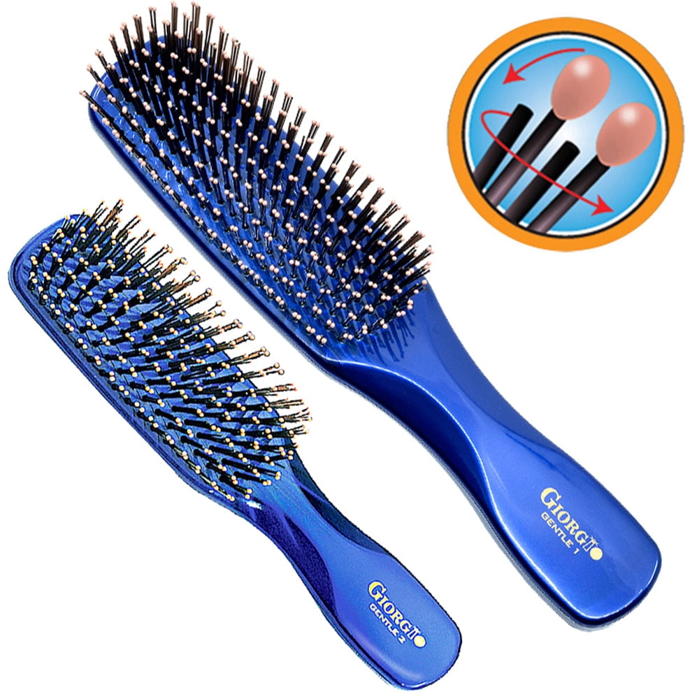 Gentle Nylon Bristle Scalp Sensitive Hair Brush Set
