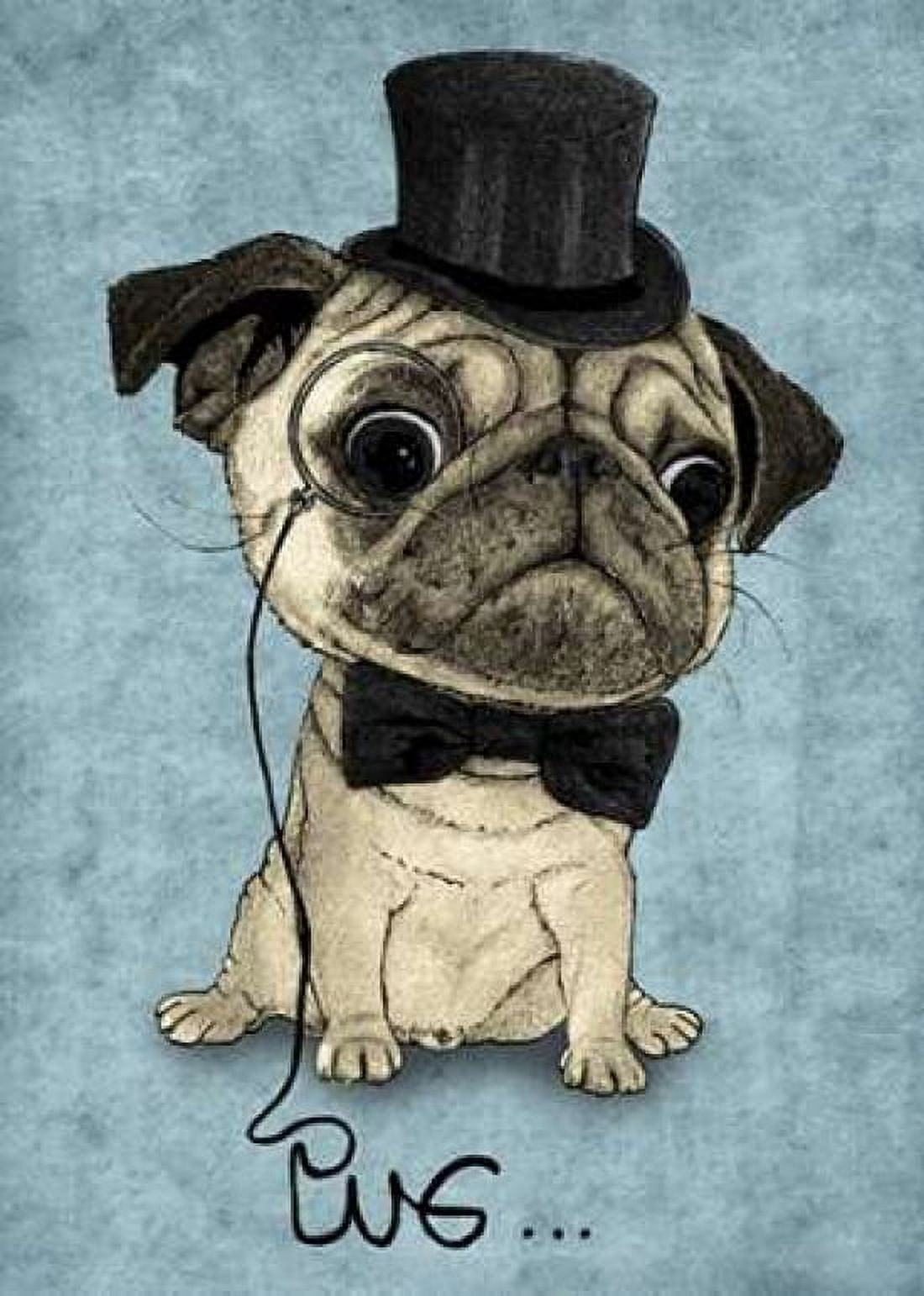 Gentle Pug Canvas Art - Barruf (20 x 28)