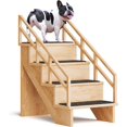 Gentle Rise Pet Steps with Safety Rails 3 Step Dog Stairs for Couch
