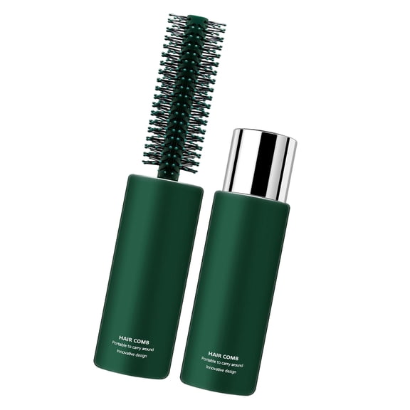 Gentle Scalp Care Silicone Bristles Round Hair Roller Brush ABS Construction For Sensitive Skin Daily Styling