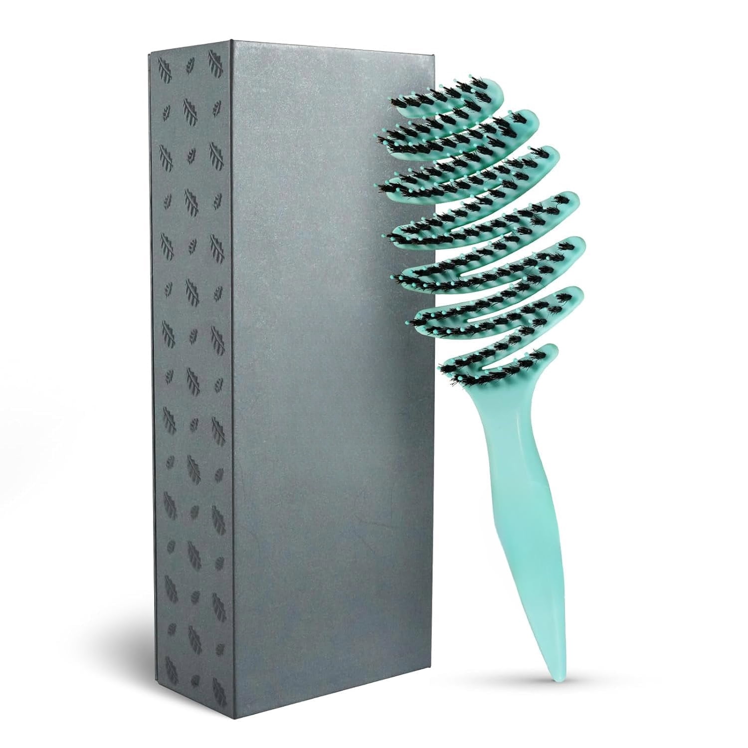 Gentle Scalp Massage Boar Bristle Hair Brush for Fine Hair, Ultimate Smoothing Vented Detangler Wet Brush for Women – A Great Gift