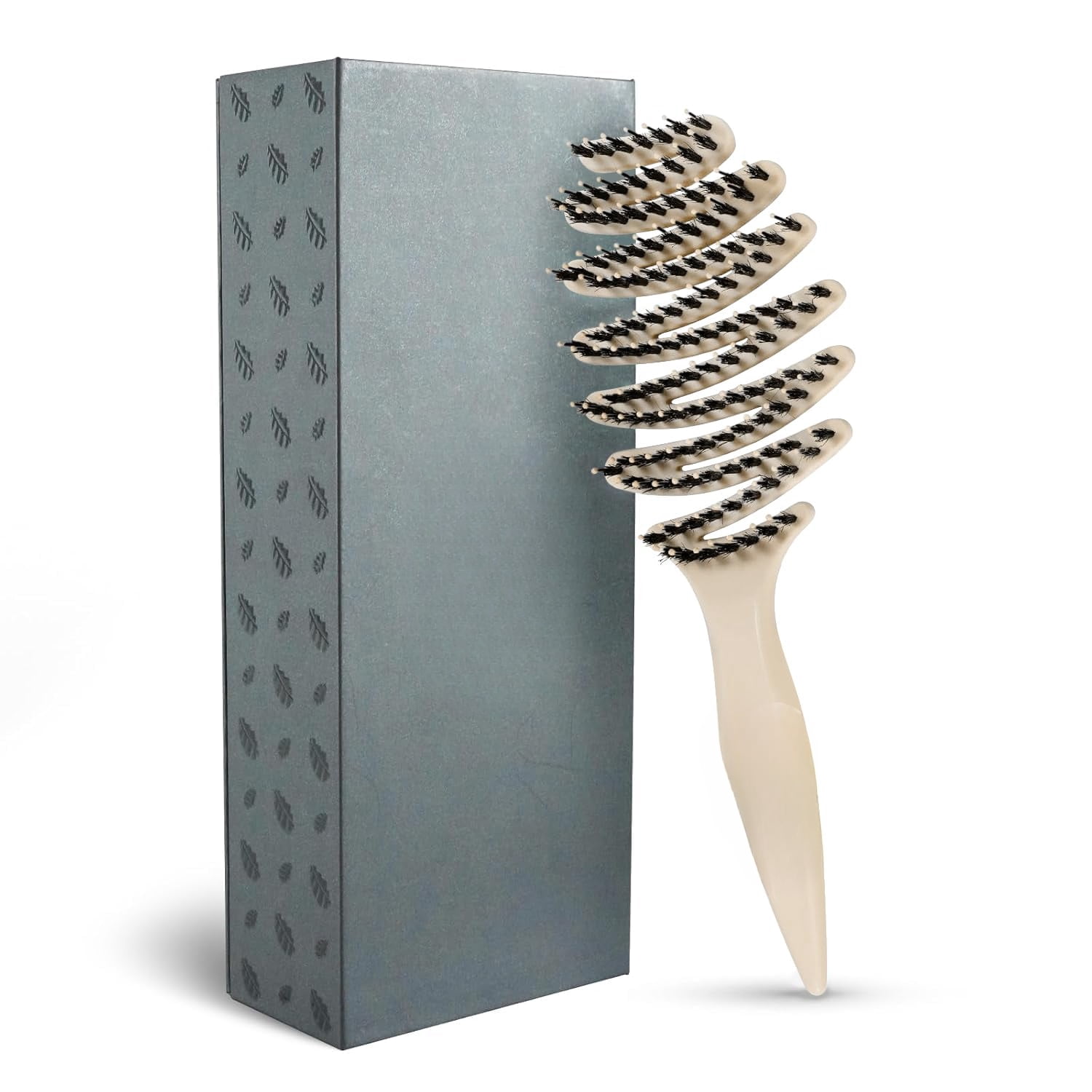 Gentle Scalp Massage Boar Bristle Hair Brush for Fine Hair, Ultimate Smoothing Vented Detangler Wet Brush for Women – A Great Gift