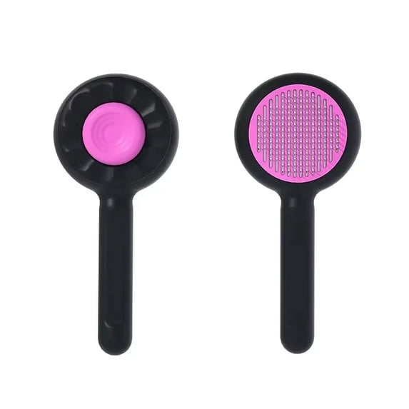 Gallery Detail: Gentle Self Cleaning Cat Brush With Release Button Pet Deshedding