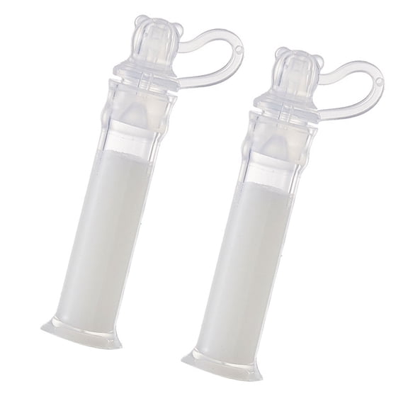 Gentle Silicone Breast Milk Collection Tubes Portable & Hygienic Designs Colostrum Collector Set Of 2 Ideal for New Mom