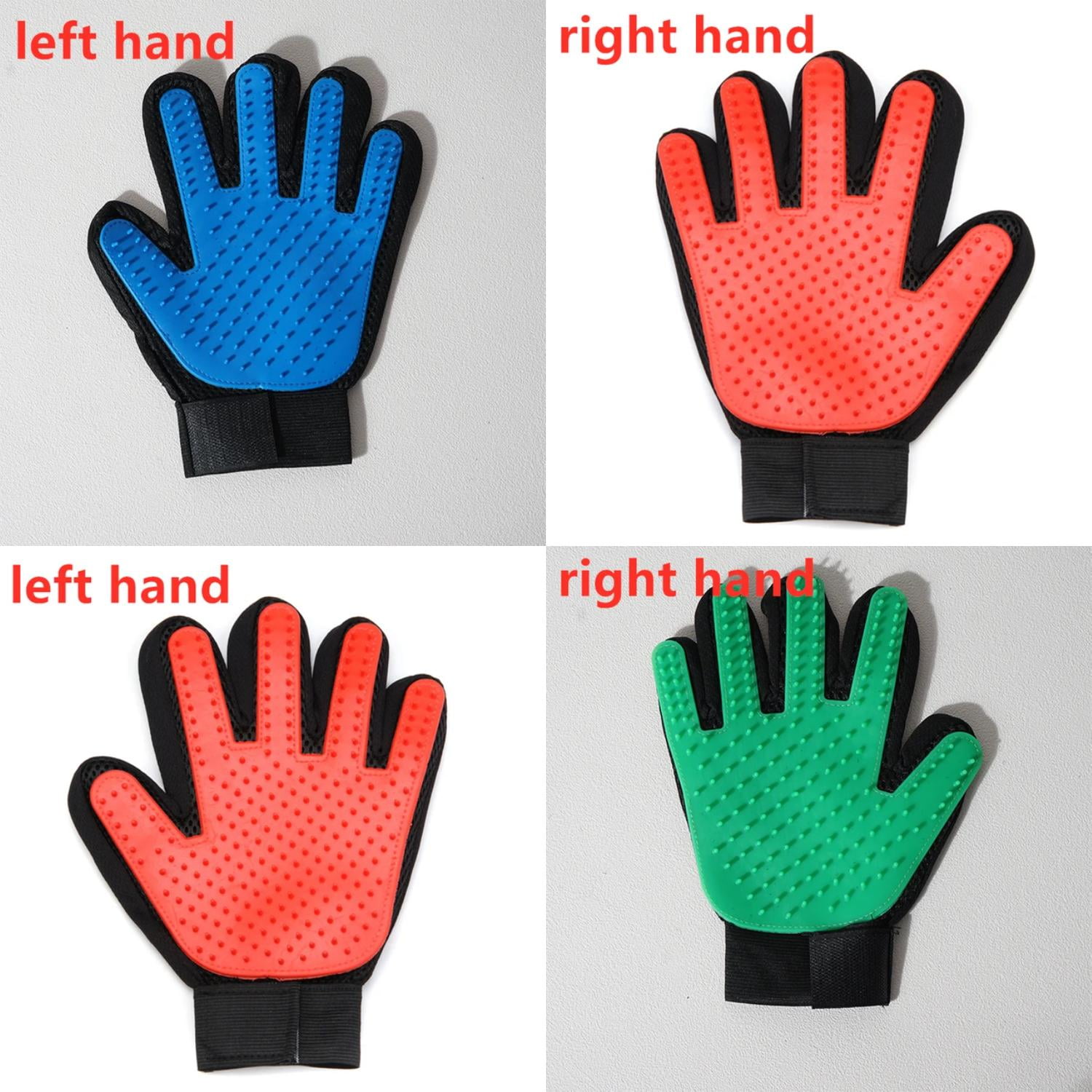 Gentle and Soft Pet Hair Deshedding Grooming Glove for Cats and Dogs