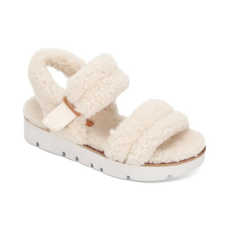 Gentle Souls Women's Sandals BEIGE - Beige Cozy Lavern Puff Suede Sandal 6.5