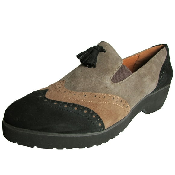 Gentle Souls Womens Briminee Oxford Pump Slip On Shoe, Black, US 6