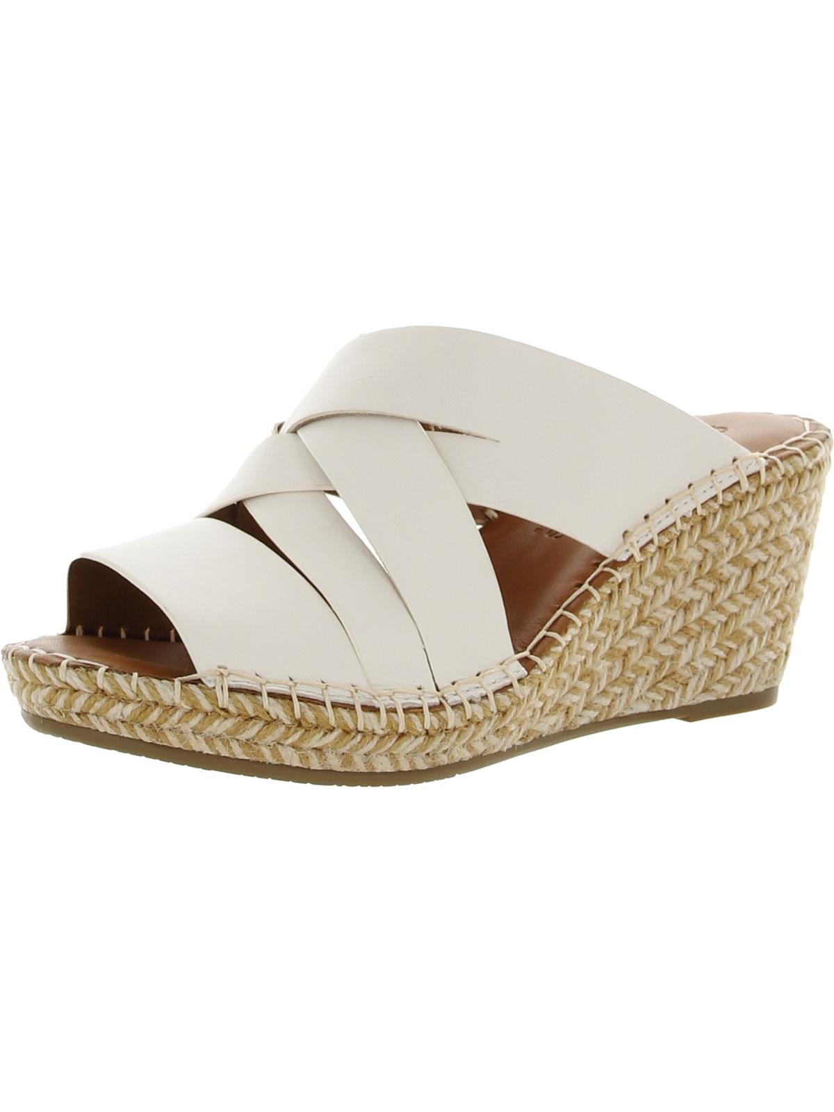 Gentle Souls Womens CHARLI WOVEN STRAPS Leather Slip On Wedge Sandals Walmart