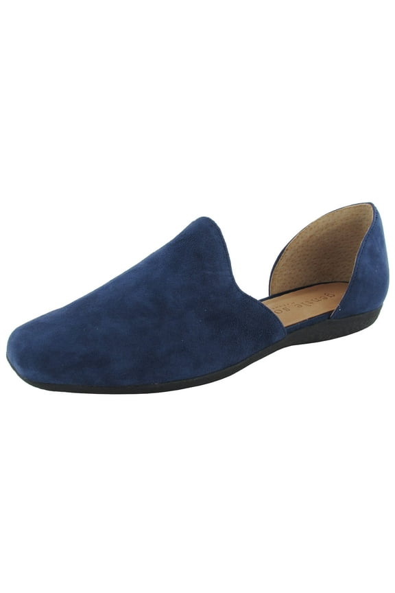 Womens Etsu D'orsay Suede Flat Shoes, Navy, US 5.5