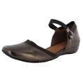 thumbnail image 1 of Gentle Souls Womens Iso Jane Ankle-Strap Flat Shoe, Mahogany, US 5.5, 1 of 3