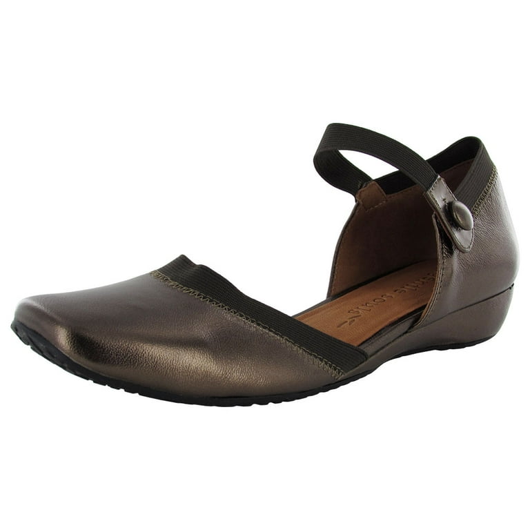 Gentle Souls Womens Iso Jane Ankle Strap Flat Shoe Mahogany US 5.5