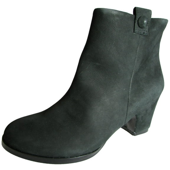 Gentle Souls Womens Soft Cast Short Heel Ankle Boot Shoe, Black Suede, US 10