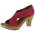thumbnail image 1 of Gentle Souls Womens Sun Dae Peep-Toe Pump Shoe, Red, US 9.5, 1 of 3