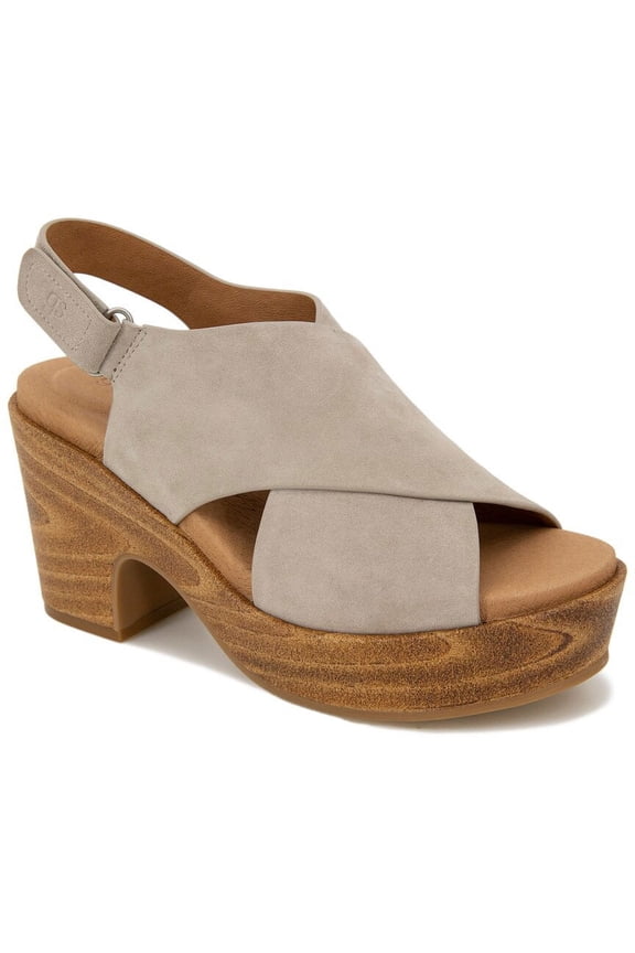 by Kenneth Cole Dani Cross Suede Platform Sandal, 6