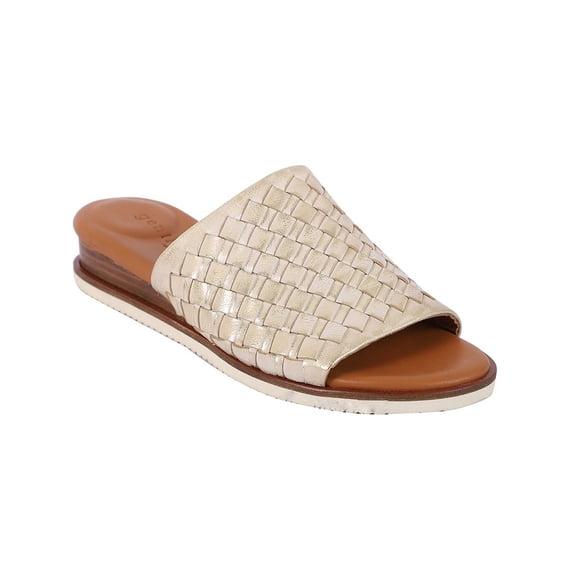 Gentle Souls by Kenneth Cole Womens Angie Leather Slip On Slide Sandals