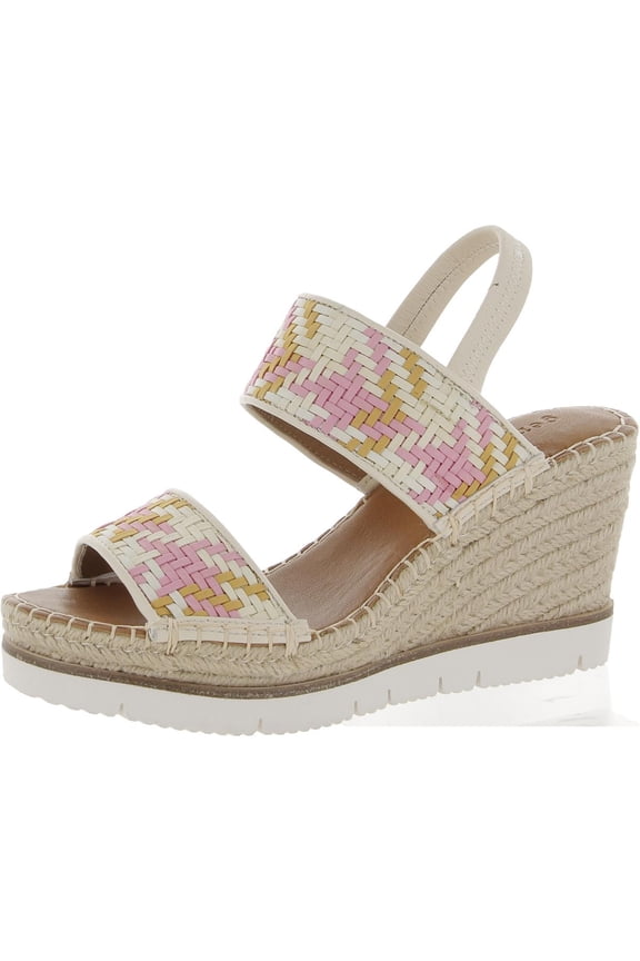 by Kenneth Cole Womens Elyssa Two-Band Suede Platforms Espadrilles
