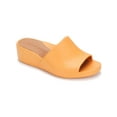 thumbnail image 1 of Gentle Souls by Kenneth Cole Womens Gisele Open Toe Slip On Wedge Sandals, 1 of 3